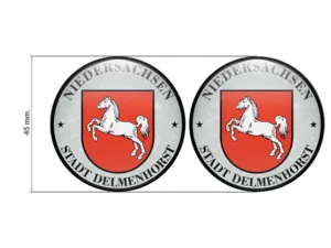 Aufkleber TUV Stadt Delmenhorst Nummernschild plakette